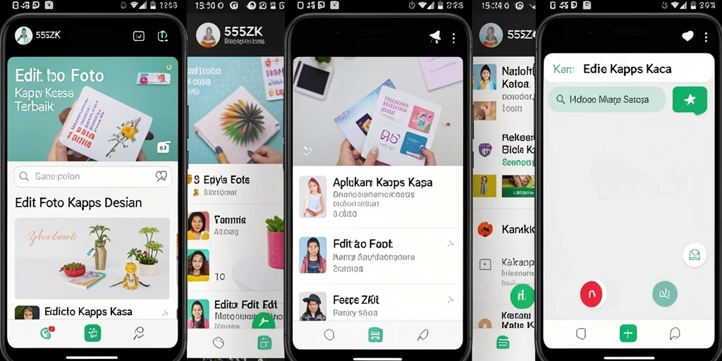 Tampilan antarmuka 555ZK saat mengedit foto kertas kaca.