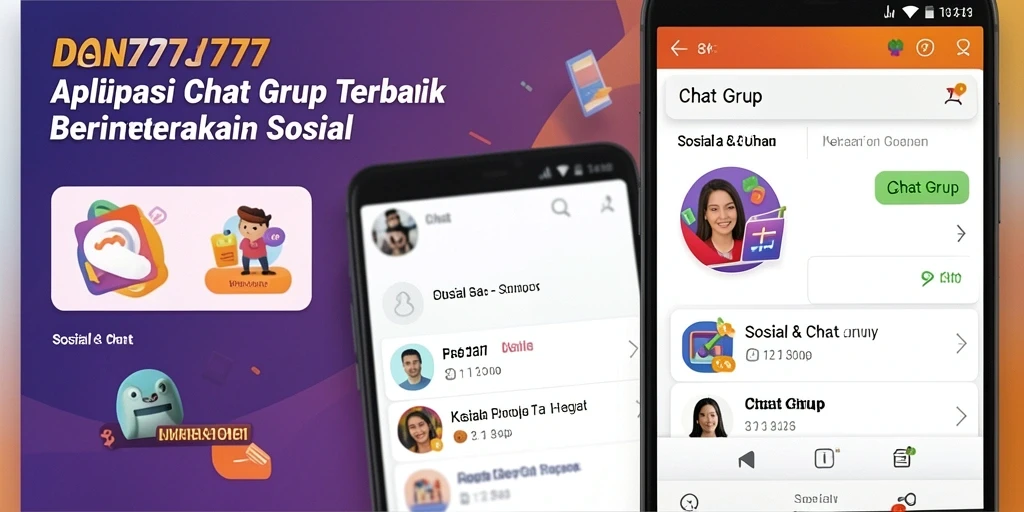 Antarmuka aplikasi DAN777 menampilkan percakapan grup yang aktif dan menarik.