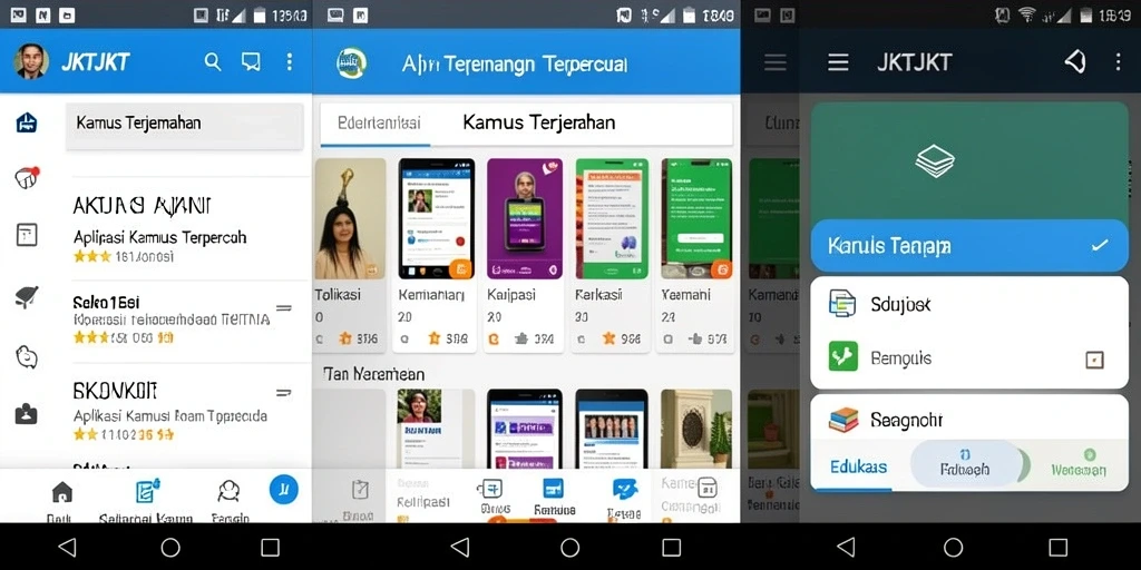 Tampilan antarmuka JKTJKT yang sederhana dan intuitif.
