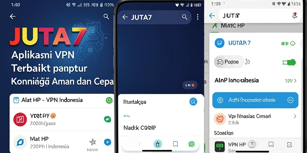 Antarmuka JUTA7 yang sederhana dan fungsional untuk pengguna VPN.
