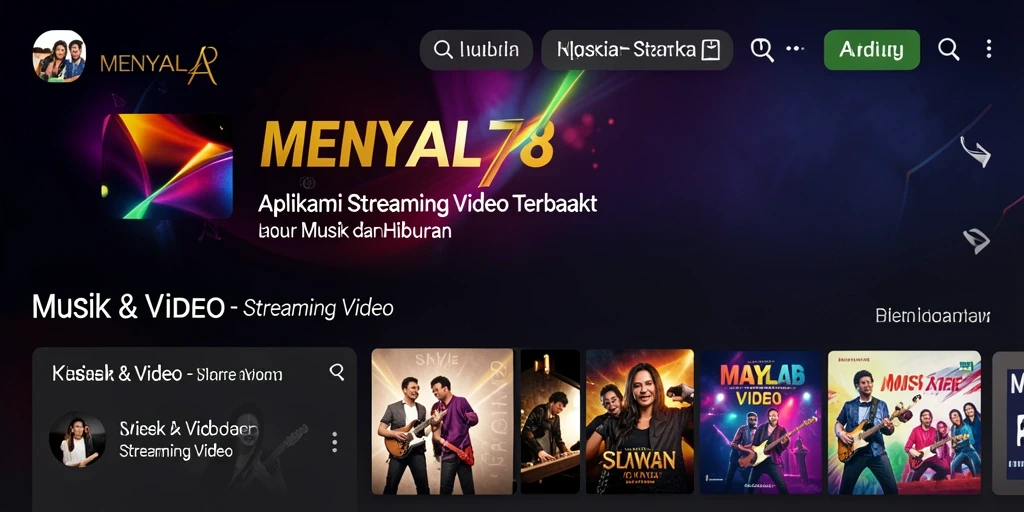 Tampilan antarmuka MENYALA78 yang menarik dan intuitif.