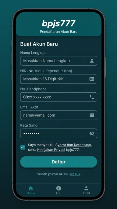 Panduan lengkap buat akun baru bpjs777 untuk pengguna Android